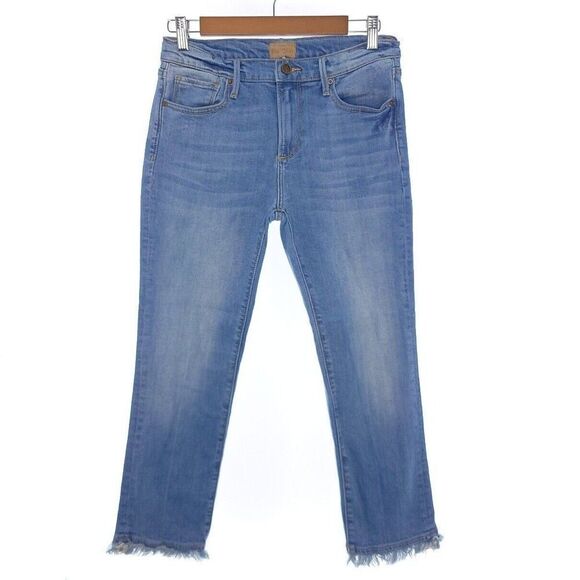 DRIFTWOOD Denim - Driftwood Candance Womens Size 27  Blue Cropped Raw Hem Jeans
